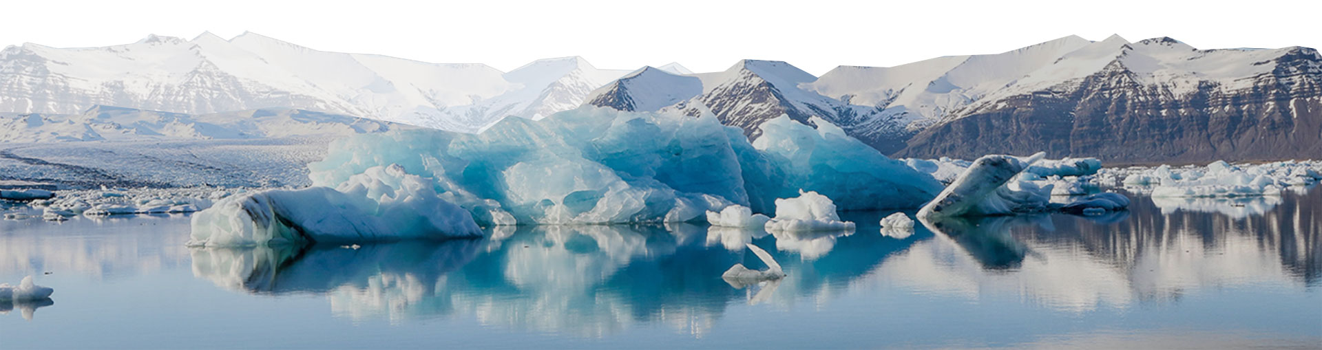 image of icebergs