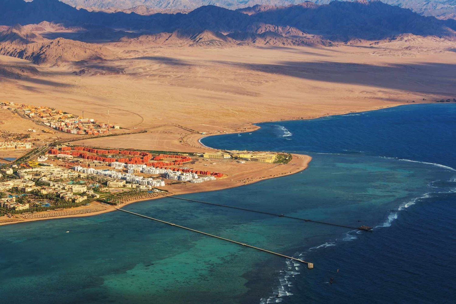 Aerial view of Sharm El-Sheikh Egypt