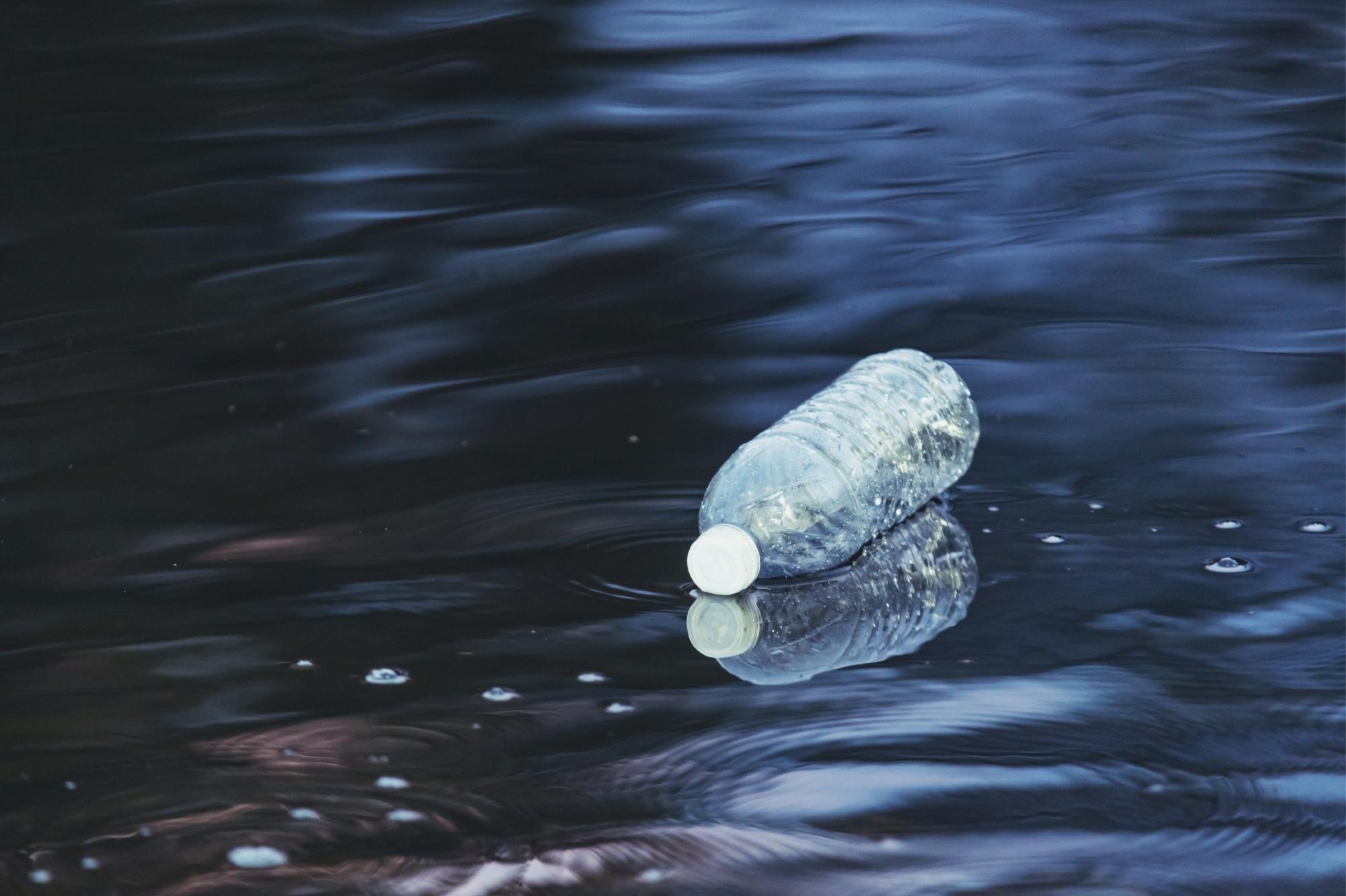 Plastic bottle litter 