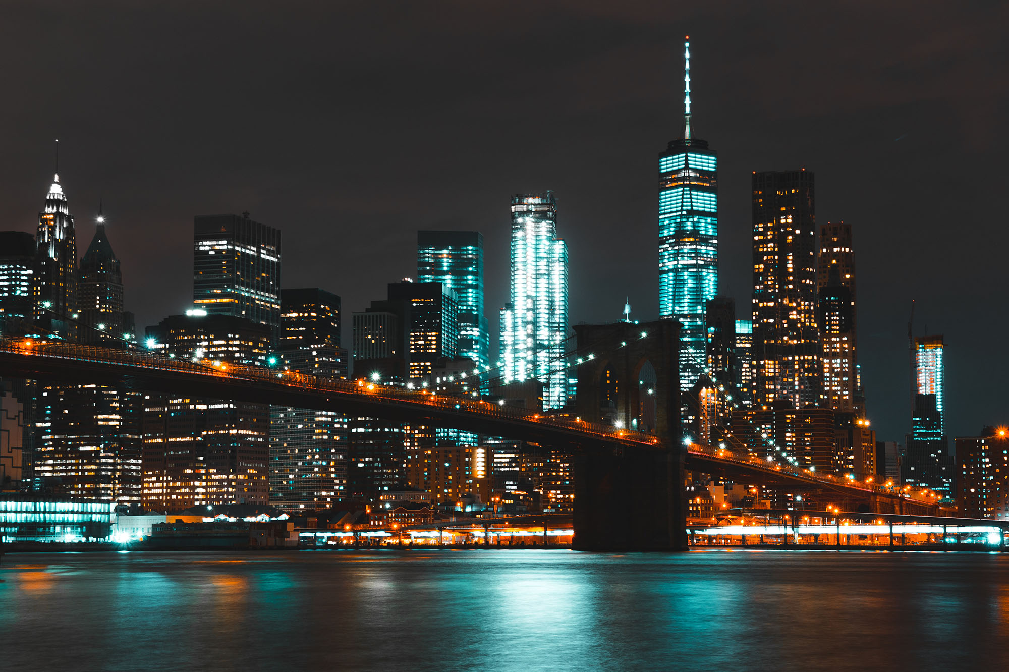 Brooklyn Bridge at night. Kai Pilger | Unsplash