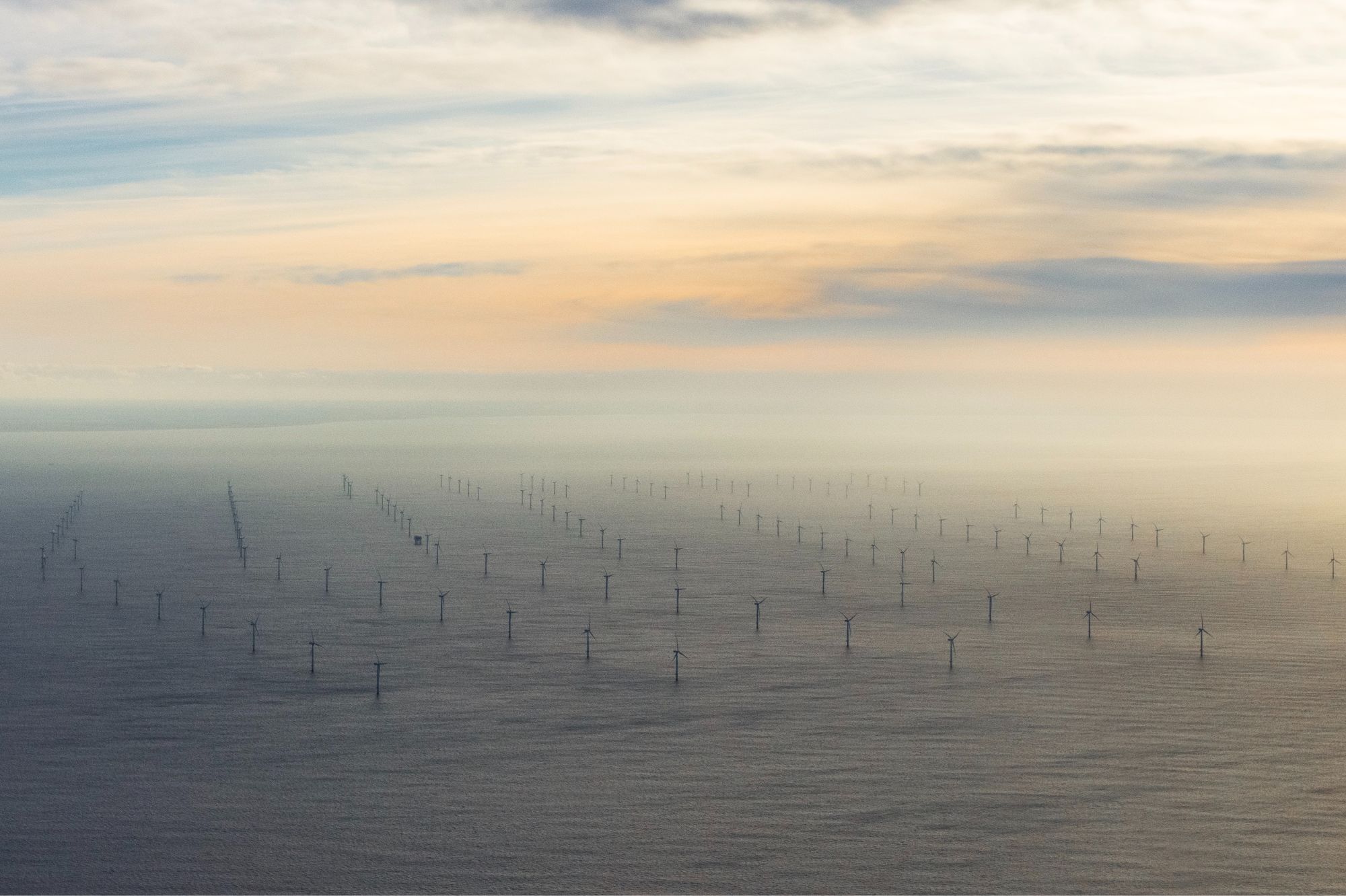 Above: Race Bank Offshore Wind Farm, 27km off the coast of Norfolk, United Kingdom. Photo by Nicholas Doherty on Unsplash. 