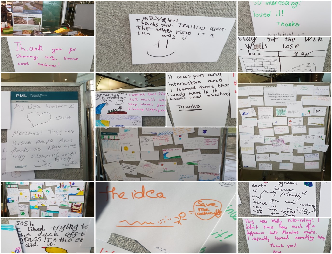 Montage of pictures from UnEarthed outreach event