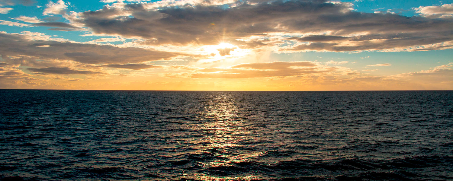 Image showing vast expanse of Ocean spanning up to the horizon