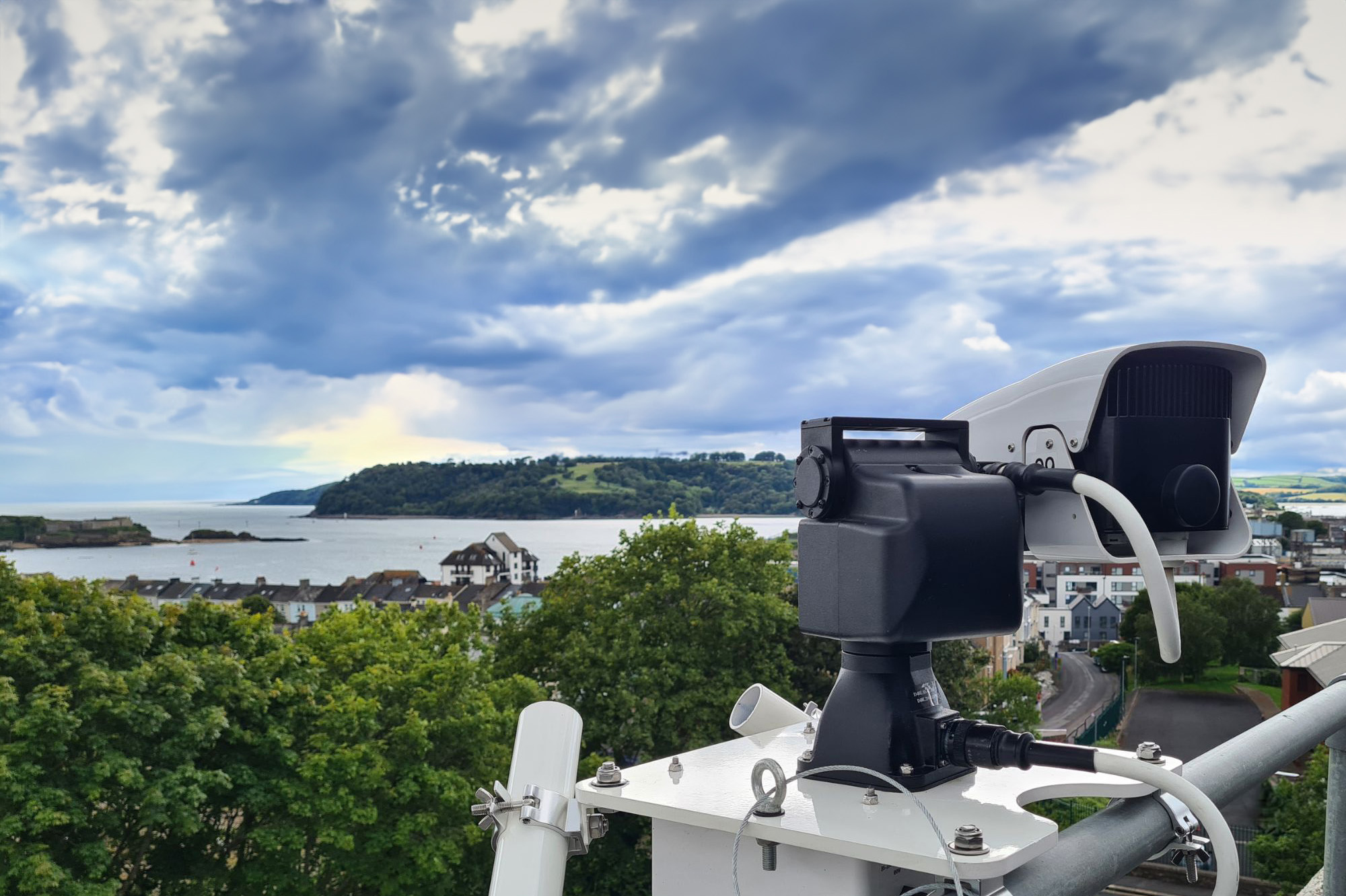 Seiche camera looking out over Plymouth Sound