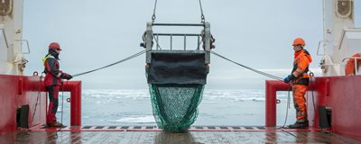 Image courtesy of Johan Faust: Trawling during the ChAOS cruise in the Arctic