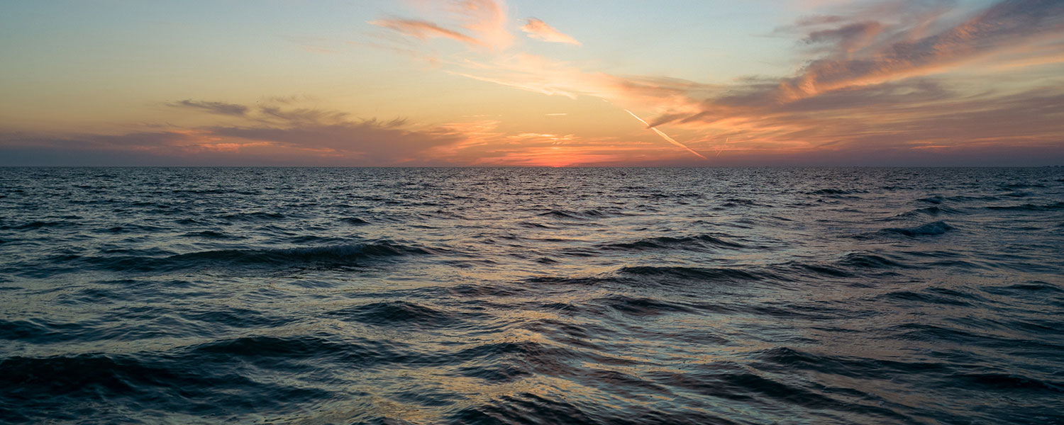 Open oceancean at dusk